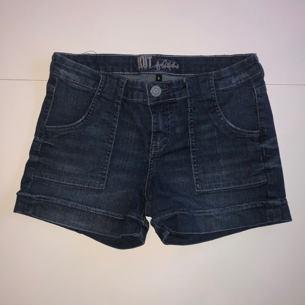Kut from the Kloth Dark Blue Denim Jean Shorts